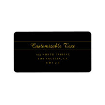 Eenvoudig aanpasbaar goud & zwart tekst ontwerp 