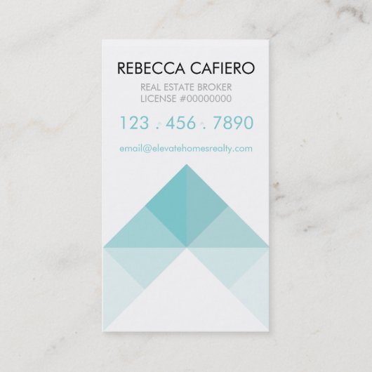 Eenvoudig aanpasbare visitekaartjes voor thuisgebr (Achterkant)