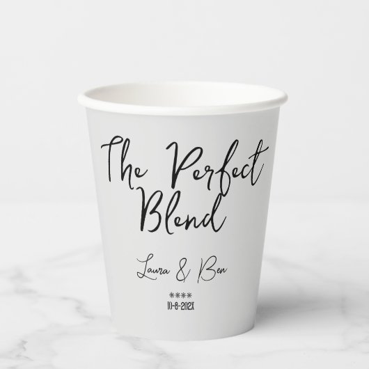 Eenvoudig aanpassen van het perfecte mengsel, thee papieren bekers (Voorkant)