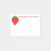 Eenvoudig aardbeienaangepaste Post-it-notities Post-it® Notes (Voorkant)