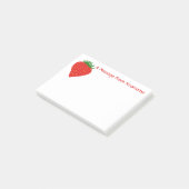Eenvoudig aardbeienaangepaste Post-it-notities Post-it® Notes (Schuin)