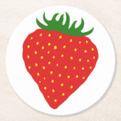 Eenvoudig aardbeienhoudende onderzetters (Voorkant)