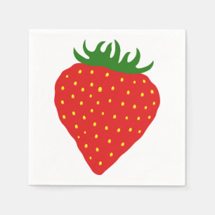 Eenvoudig aardbeienpapierservetten servetten