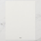 Eenvoudig Aardetinten Briefpapier Briefhoofd (Achterkant)