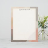 Eenvoudig Aardetinten Briefpapier Briefhoofd (Staand voorkant)