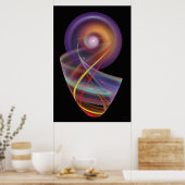 'Eenvoudig Abstract 012' Poster (Keuken)