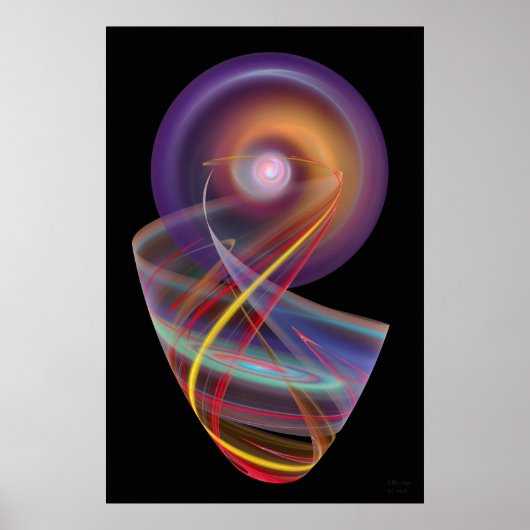 'Eenvoudig Abstract 012' Poster (Voorkant)