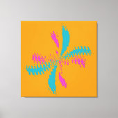 Eenvoudig Abstract berichtenpatroon met vlinder Canvas Afdruk (Voorkant)