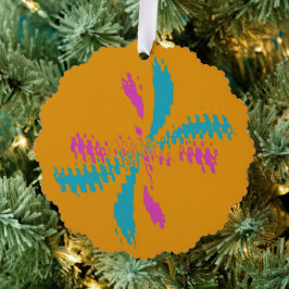 Eenvoudig Abstract berichtenpatroon met vlinder Ornament Kaart