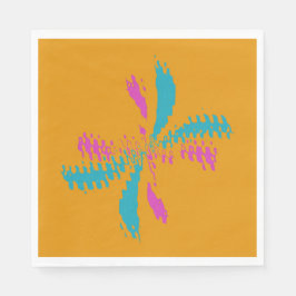 Eenvoudig Abstract berichtenpatroon met vlinder Servet