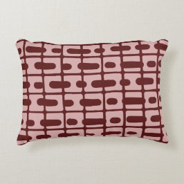Eenvoudig Abstract bordeaux roze patroon Accent Kussen