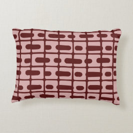 Eenvoudig Abstract bordeaux roze patroon Accent Kussen