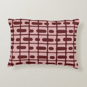 Eenvoudig Abstract bordeaux roze patroon Accent Kussen