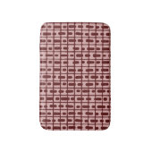 Eenvoudig Abstract bordeaux roze patroon Badmat (Voorkant Verticaal)