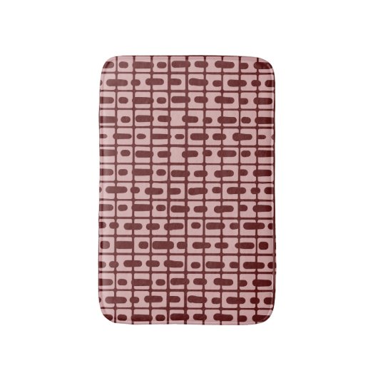 Eenvoudig Abstract bordeaux roze patroon Badmat (Voorkant Verticaal)