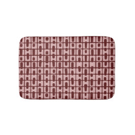 Eenvoudig Abstract bordeaux roze patroon Badmat