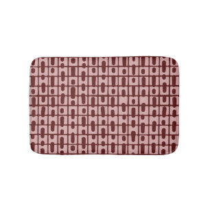 Eenvoudig Abstract bordeaux roze patroon Badmat