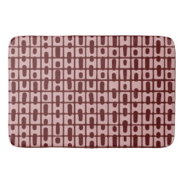 Eenvoudig Abstract bordeaux roze patroon Badmat