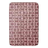 Eenvoudig Abstract bordeaux roze patroon Badmat (Voorkant Verticaal)