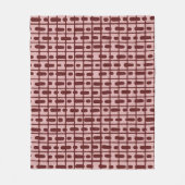 Eenvoudig Abstract bordeaux roze patroon Fleece Deken (Voorkant)