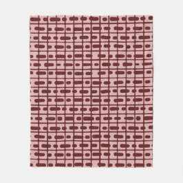 Eenvoudig Abstract bordeaux roze patroon Fleece Deken