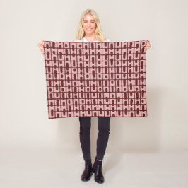 Eenvoudig Abstract bordeaux roze patroon Fleece Deken
