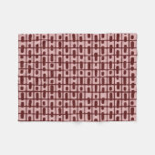 Eenvoudig Abstract bordeaux roze patroon Fleece Deken (Voorkant (Horizontaal))