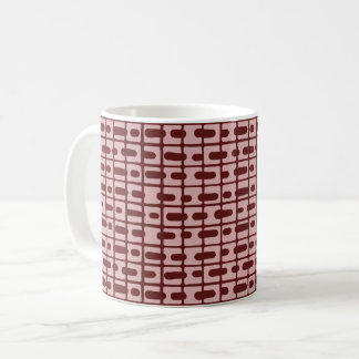 Eenvoudig Abstract bordeaux roze patroon Koffiemok