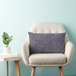 Eenvoudig Abstract Draad Art Blauw Patroon Kussen