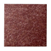 Eenvoudig Abstract Draad Art Rood Patroon Tegeltje (Voorkant)