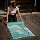 Eenvoudig Abstract marmeren groen Yogamat