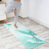 Eenvoudig Abstract marmeren groen Yogamat