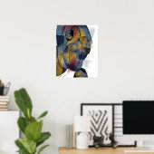 Eenvoudig Abstract modern Print Poster (Thuiskantoor)