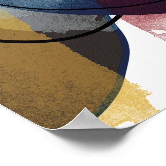 Eenvoudig Abstract modern Print Poster (Hoek)