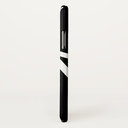 Eenvoudig Abstract monogram zwart-wit Case-Mate iPhone Case (Achterkant / rechts)