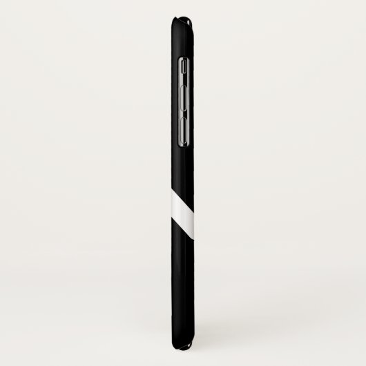 Eenvoudig Abstract monogram zwart-wit Case-Mate iPhone Case (Achterkant/links)