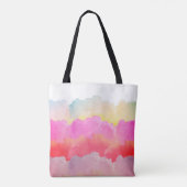 Eenvoudig Abstract ontwerp van Waterverf Tote Bag (Achterkant)
