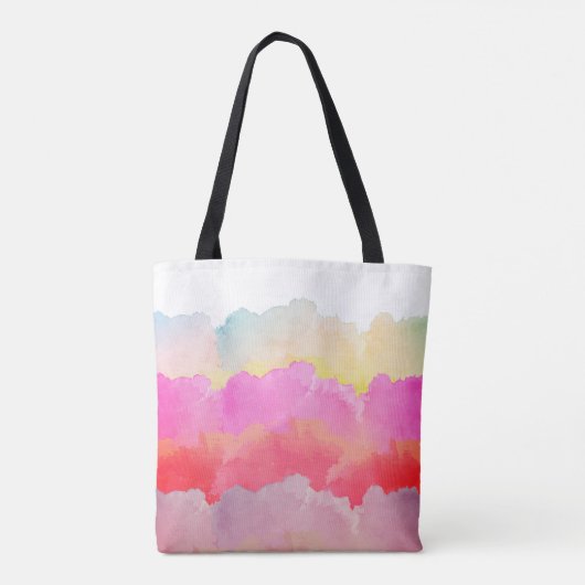 Eenvoudig Abstract ontwerp van Waterverf Tote Bag (Achterkant)