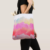 Eenvoudig Abstract ontwerp van Waterverf Tote Bag (Dichtbij)