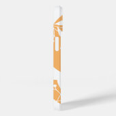 Eenvoudig Abstract Oranje Gepersonaliseerd Bloemmo Case-Mate iPhone Case (Achterkant / Rechts)