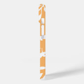 Eenvoudig Abstract Oranje Gepersonaliseerd Bloemmo Case-Mate iPhone Case (Achterkant / Links)