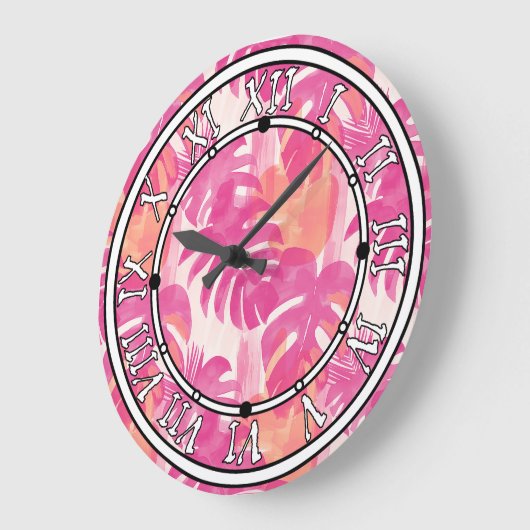 Eenvoudig abstract patroon met bladeren van monste grote klok (Hoek)