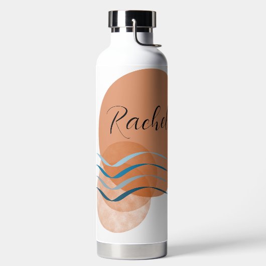 Eenvoudig Abstract script Waterfles (Links)