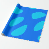 Eenvoudig Abstract Traandrop Patroon Cadeaupapier (Uitgerold)