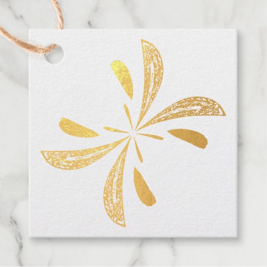 Eenvoudig Abstract vluchtplatform voor vlinders Bedankjes Labels (Voorkant)