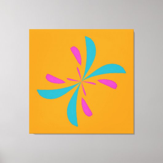 Eenvoudig Abstract vluchtplatform voor vlinders Canvas Afdruk (Voorkant)