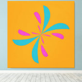 Eenvoudig Abstract vluchtplatform voor vlinders Canvas Afdruk (Insitu (Houten vloer))