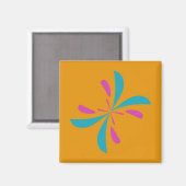 Eenvoudig Abstract vluchtplatform voor vlinders Magneet (Voorkant / Achterkant)