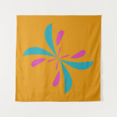 Eenvoudig Abstract vluchtplatform voor vlinders Wandkleed (Voorkant (horizontaal))