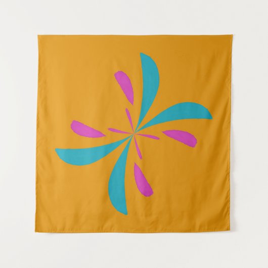 Eenvoudig Abstract vluchtplatform voor vlinders Wandkleed (Voorkant)